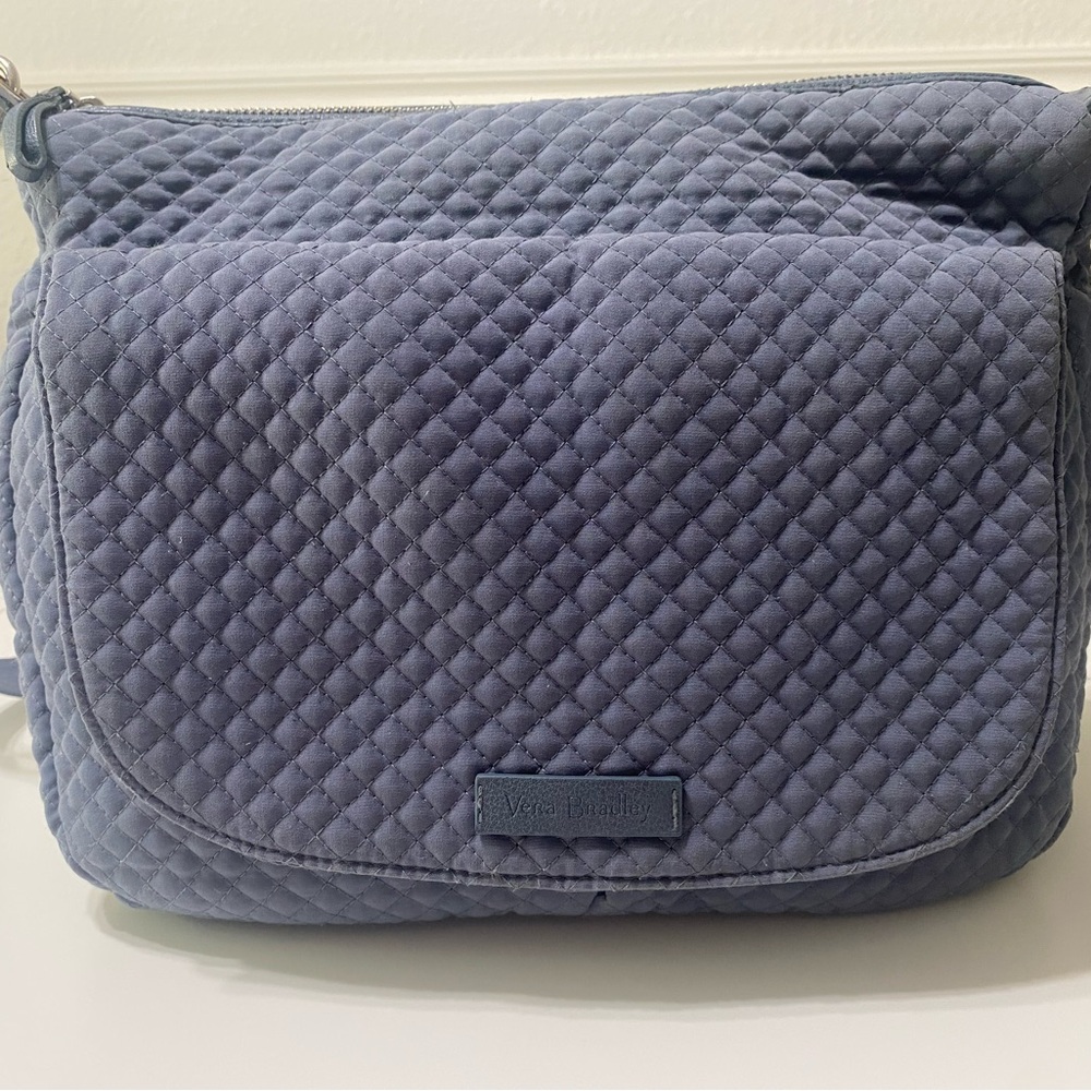 Vera Bradley Quilted Baby Bag in Slate Blue